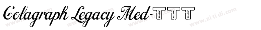 Colagraph Legacy Med字体转换